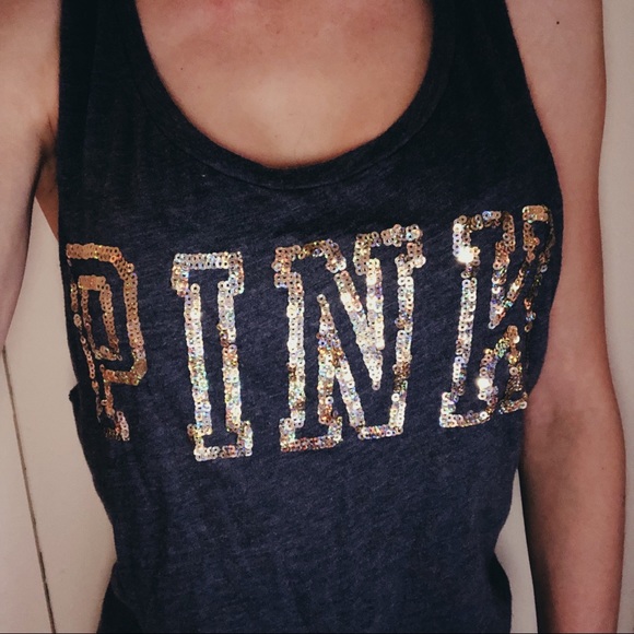 Pink Victoria Secret tank - Picture 1 of 4